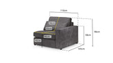 Kiana Modular Sofa Right Hand Arm Piece